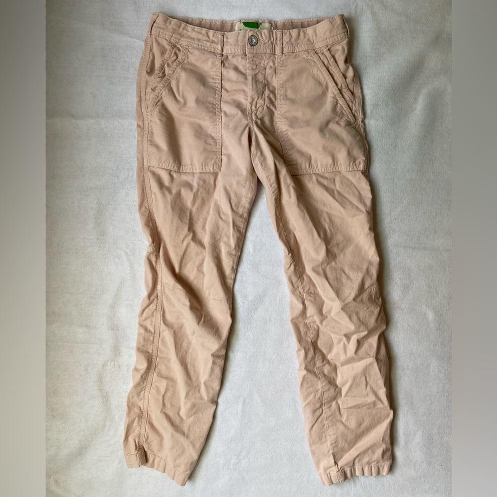Anthropologie Women's Pink Cotton Chino Pants Sz‎ 27 Mid Rise Straight Leg - Picture 4 of 7